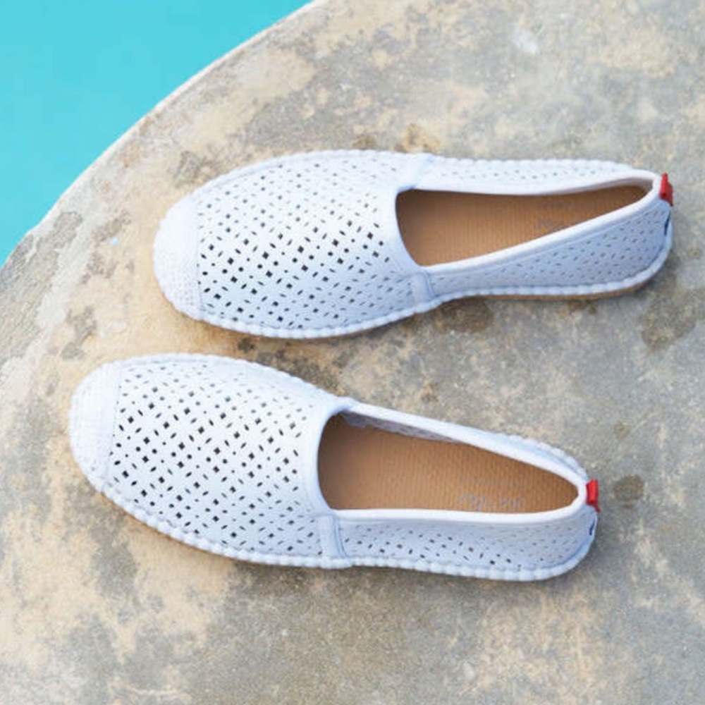 SEA STAR BEACHWEAR Women's Beachcomber Espadrille, White Eyelet - Picture 6 of 10